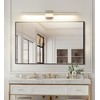 JUSHENG Brushed Nickel Vanity Lights for Bathroom Light Fixtures 5CCT