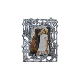 GiftsOGifts Cross Picture Frame, 2.5" x 3.5"