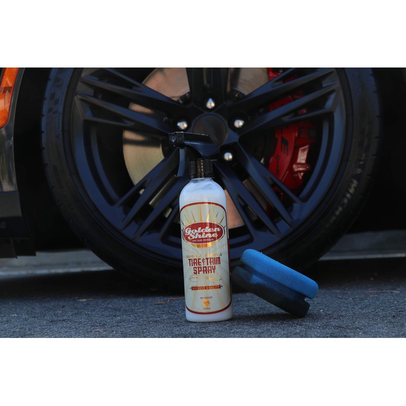 GOLDEN SHINE Tire and Trim Spray Shine and UV Protection,