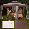 Patio Gazebo Tent Outdoor Canopy Shelter 10'x10' with Removable Netting,100