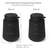 GAHEFY Black Foam Hand Soap Dispenser with Silicone Boot for