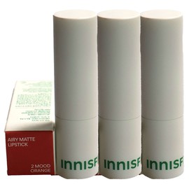 Innisfree Airy Matte Lipstick 2 Mood Orange x3 / 이니스프리 에어리 매트 립스틱 2 무드오렌지 x3개