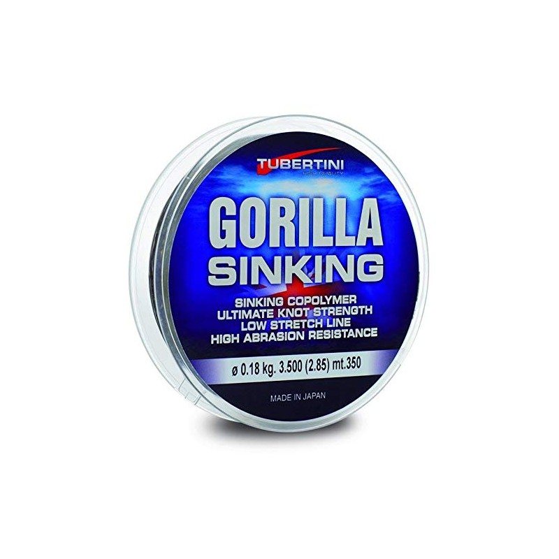 Tubertini Fishing Line Gorilla Sinking 0.2mm 350m Sinking Ideal for