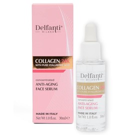 Delfanti Milano • COLLAGEN 24K with pure HYALURONIC Acid • Concentrated Anti-Aging Face Serum • Made in Italy