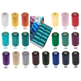 1000 m Universal Sewing Thread, All-purpose Thread, 40/2, Choice of 120 Colours, Colour: A543 Coral