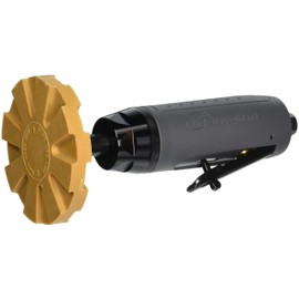 Ingersoll Rand 324-1 Adhesive Removal Air Tool, Ingersoll Rand 324 Adhesive Removal Air Tool, Pneumatic Pinstripe Remover, 4-Inch Pad, 3700 RPM, includes 1 Eraser Pad
