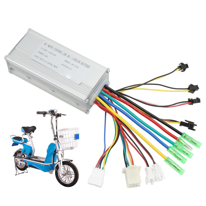 Electric Cycle Brushless Square Wave Controller with Lamp Wire for