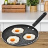 3 Round Holes Non Stick Coating Eggs Frying Pan Home