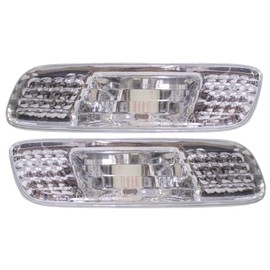 GAZOZ PERFORMANCE Exterior Accessories - Crystal Clear EURO Front Side Markers Pair LH+RH Compatible with Lexus GS430 GS300 S160 1997~2005