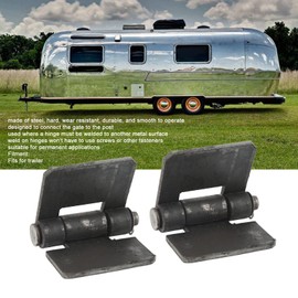 Aramox Door Welding Hinges, 2 Pcs Door Butt Hinge 106 X 75 X 5mm Door Bearing Weld On Butt Hinges for Trailer, Durable and Long-lasting