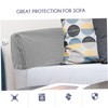 MAGICLULU 2Pcs Elastic Sofa Armrest Covers Light Grey Protective Towels