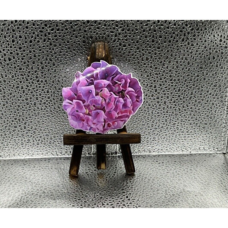 Unbranded HYDRANGEA FLOWER WATERPROOF VINYL STICKERS/DECAL