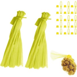100 bolsas para eclosionar huevos de plástico elástico fuerte de 15 pulgadas, bolsa de malla reutilizable para verduras, frutas, juguetes