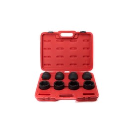 VCT 8PC 3/4" Drive Jumbo Shallow Impact Socket Set SAE (2-1/16" - 2-1/2") Cr-Mo Steel