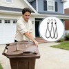 5 Pcs Wheelie Bin Locks, 55 cm Black Universal Heavy
