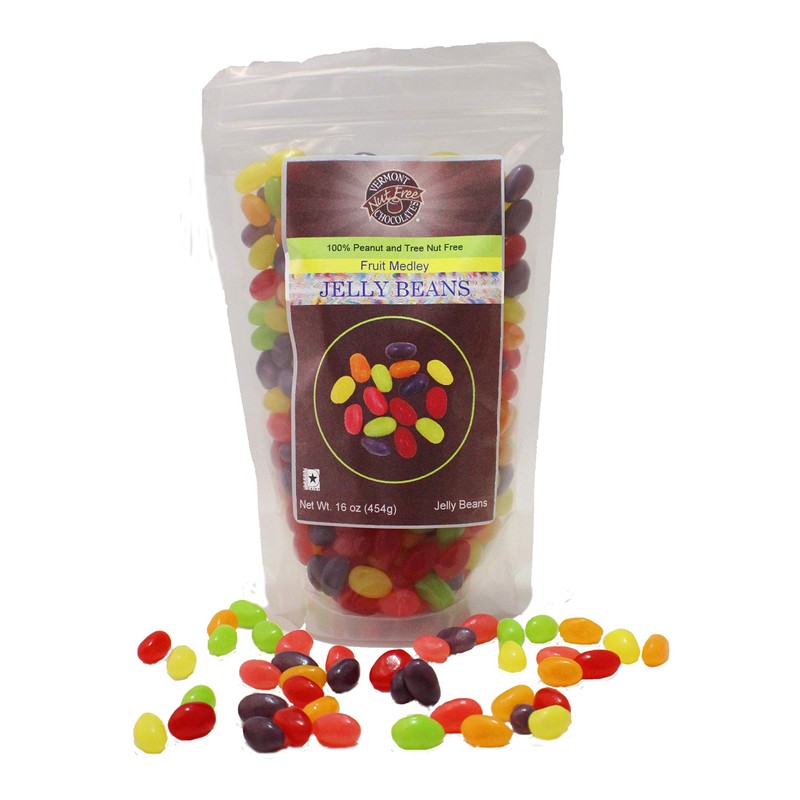 Vermont Nut Free Chocolates Jelly Beans, 16 Ounces, 2 Bags,