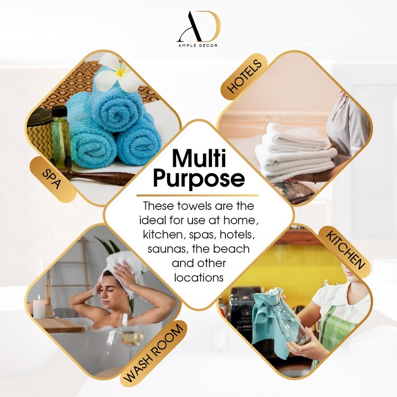 Ample Decor Bathroom Hand Towel 18 X 28 Inch 600