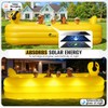 FizZeal Inflatable Pool with Lights,Solar Duck Inflatable Swimming Pool for