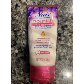 Nair Nourish Skin Renewal Hair Remover Cream for Face - 3 oz