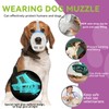 OKKIC Glow-in-The-Dark Dog Muzzle, Basket Muzzle for Small Medium Large