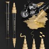 Liquid Gold Metallic Paint Pen - 2 Pack Reflective Mirror