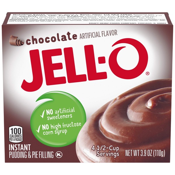 Jell-O Chocolate Instant Pudding & Pie Filling Mix (24 ct Pack, 3.9 oz Boxes)