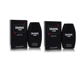 Drakkar Noir Eau de Toilette Spray for Men, Long-Lasting Bold & Masculine Cologne, Perfect for Day and Evening Wear, 2-Pack, 3.4 fl oz Bottles Each - Classic Woody & Spicy Fragrance