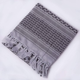 Chalier Fashion Shemagh Scarf Men/Women 100% Cotton Military Mens keffiyeh Scarf Tactical Desert Arab Scarf for Men,Yasser Arafat kufiya scarf Many Colours
