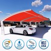 Houssity Red 7' x 16' Fence Privacy Screen Cover Panel