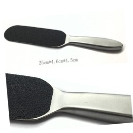 Baluue 11pc Tool Set Stainless Steel Handle Sandpaper Foot Callus Dead Skin Remover