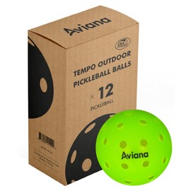 Pro Aviana Pickleball Balls 40 Holes Premium Outdoor Pickleball Balls | 3, 6,12 Packs USAPA Approved Tournament and Competition Ball | Consistent Bounce, Suitable for All Competition Neon