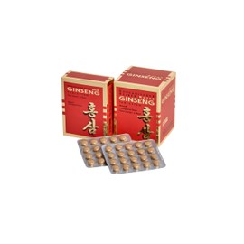 KGV GINSENG - KOREA GINSENG VERTRIEB KGV Koreanischer Reiner Roter Ginseng, 200 Tabletten, je 300 mg Ginsengwurzel-Pulver