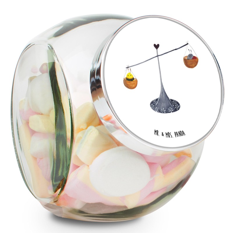 Mr. & Mrs. Panda Bonbonglas Sternzeichen Waage L 870ml -