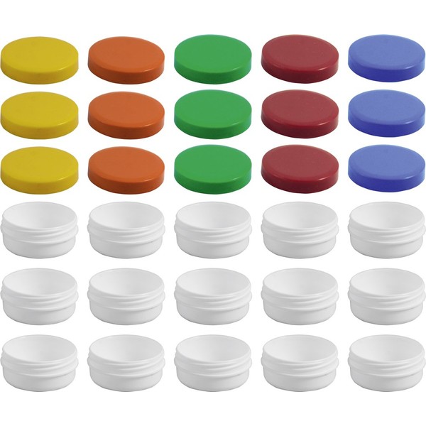 Frühes Forschen 15 ointment cans, flat, 12 ml capacity with