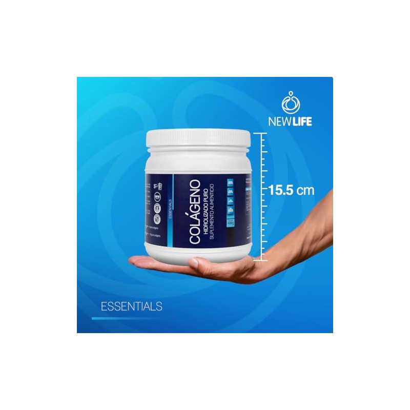 NLS Essentials COLÁGENO HIDROLIZADO 100 PURO Sin sabor Sin azúcar