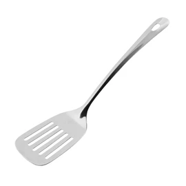 Fackelmann Pfannenwender 33 cm LARA, Küchenhelfer aus Edelstahl, Schlitzwender mit praktischer Öse (Farbe: Silber), Menge: 1 Stück