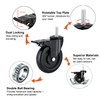 Stem Caster Wheels 5 inch Casters with Safety Dual Locking