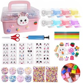 8 Pcs Colorful Nano Tape Bubble Kit for Kids with Glitter,Clay,Cute Stickers and Accessories Tools,Nano Double Sided Adhesive Gel Grip Traceless Tape