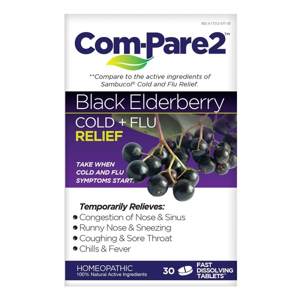 Com-Pare2 Black Elderberry Cold + Flu Relief