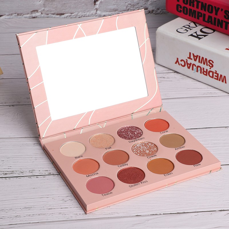 12 Colors Eye Shadow Waterproof Matte Glitter Eye Shadow Makeup