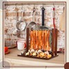 Wonderjune 2 Rows Bacon Rack Tray 13 Inch Bacon Display