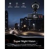 COOAU 2.5K Dual Dash Cam, Built-in GPS & Wi-Fi, 1440P