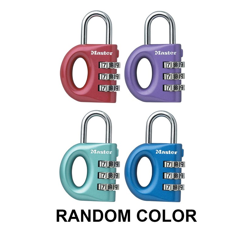 Master Lock 633EURD Zahlenschloss mit Zinkgehäuse, Zufällige Farbe, 5,6 x