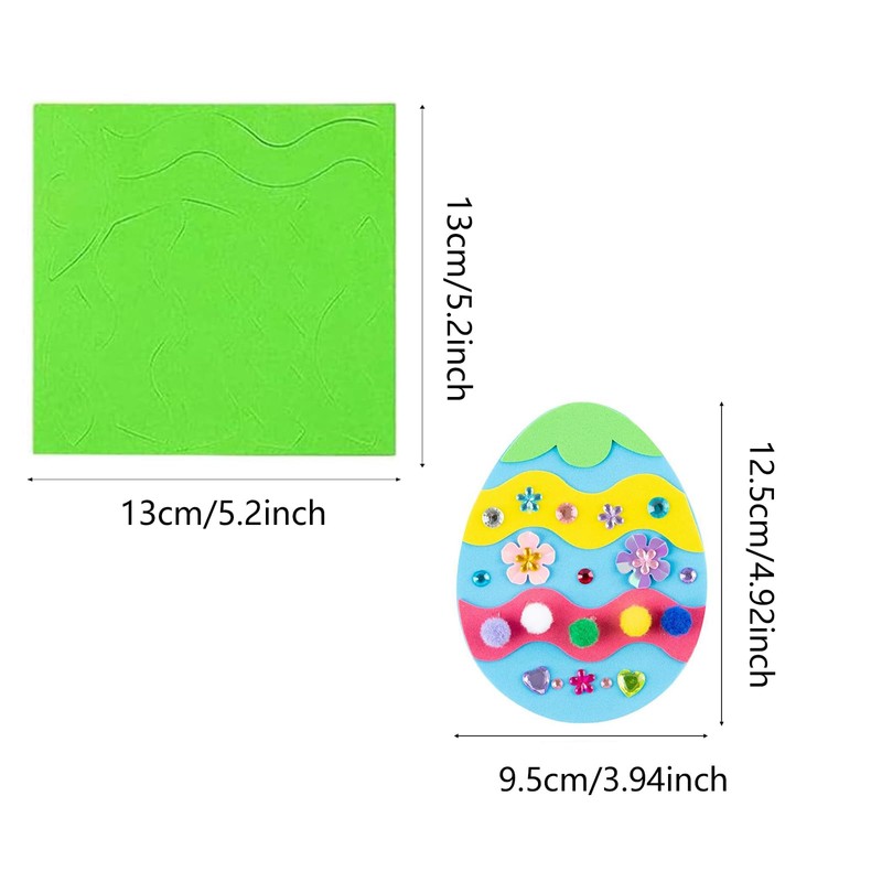 DAHI 18 Pieces Easter Craft Set Children's Easter Bunny for