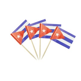 Cuba Flag Cuban Flag, Small Mini Cuba Toothpick Flags for Food, Cupcakes, Cocktails, Appetizers, Bar Party Decorations