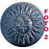 Concrete Mold Sun and Moon Plaster Concrete Stepping Stone Garden