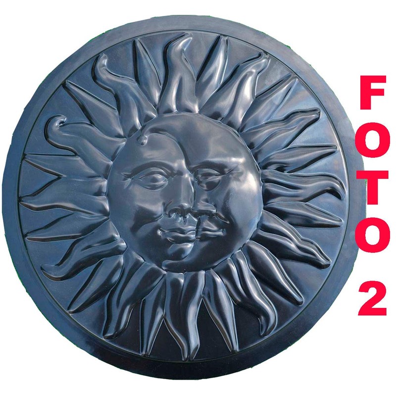 Concrete Mold Sun and Moon Plaster Concrete Stepping Stone Garden