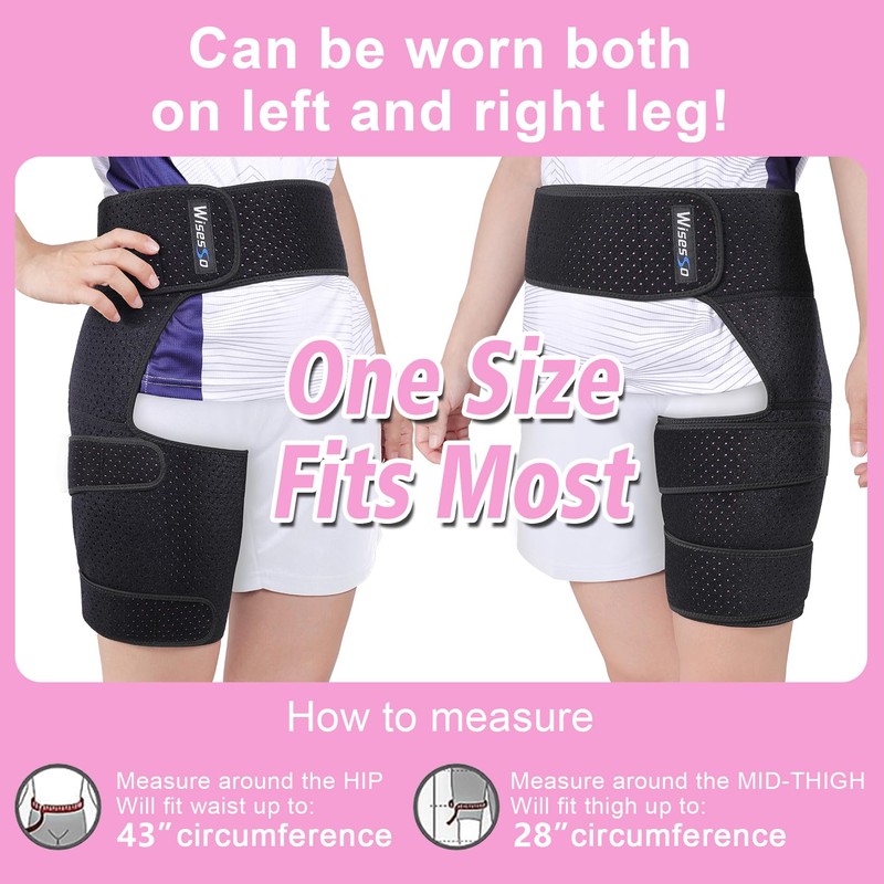 Wisesso Hip Brace, Groin Wrap Hip Braces for Sciatica Pain