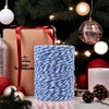 Blue and White Twine String,984ft Christmas Bakers Twine 2MM Heavy