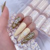 10 Rolls Mix Size White Sun Flower Nail Transfer Foils